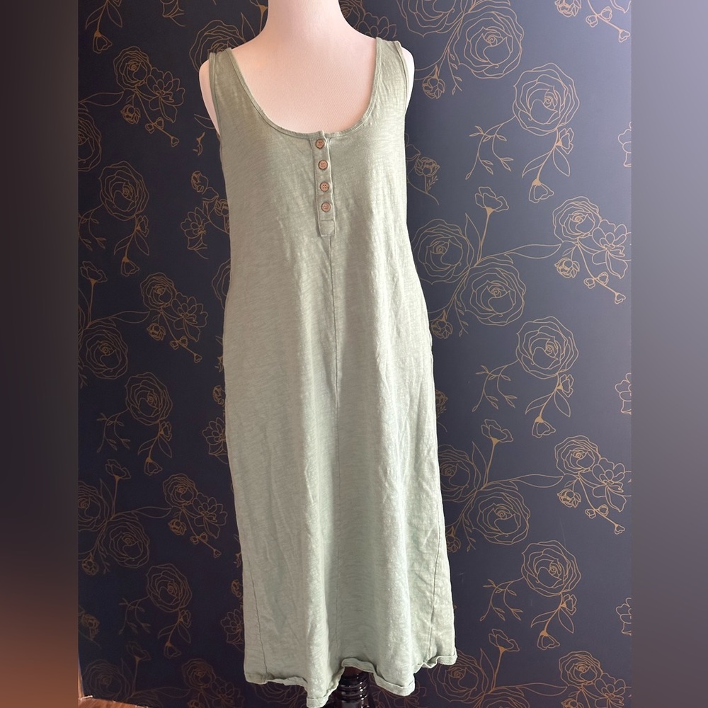 Medium Light Green Wishlist Tank Dress with Pockets